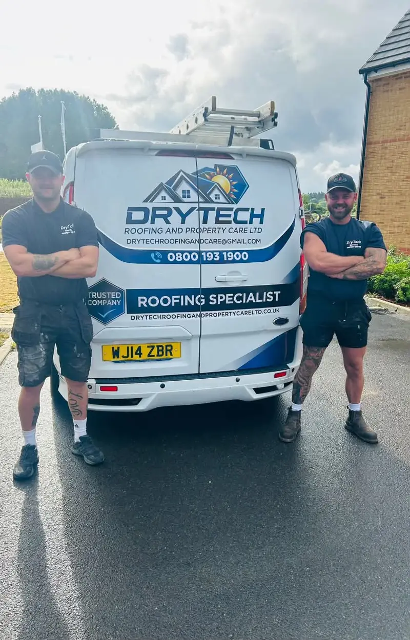 Matthew Taylor and Jamie Barnes, co-founders of Drytech Roofing & Property Care